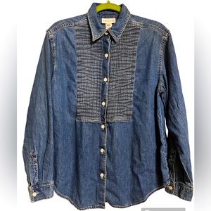 Jones New York Sport Y2k denim button-down